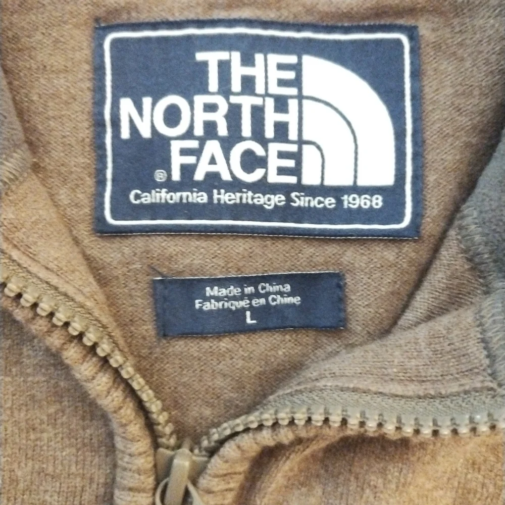 The North Face Wool Blend Quarter Zip Pullover Long Sleeve Knit Sweater Mens L